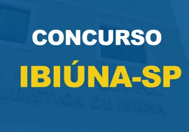 Fachada da Câmara Municipal da Estência Turística de Ibiúna com texto sobre a imagem Concurso Câmara de Ibiúna