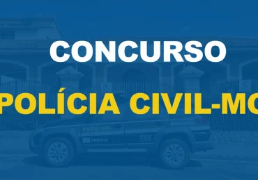 Carro da polícia civil parado em frente ao batalhão, fundo azul