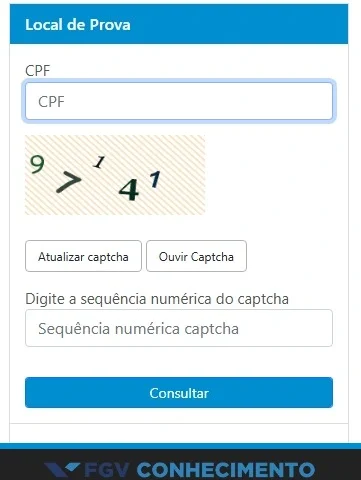 Consulta ao local de prova do concurso PC MG!