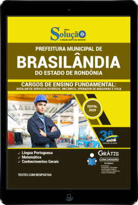 Apostila Prefeitura de Nova Brasilândia do Oeste - RO em PDF - Cargos de Ensino Fundamental: Auxiliar de Serviços Diversos, Mecânico, Operador de Máquinas e Vigia - Imagem 1