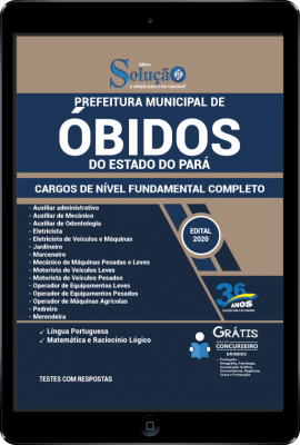 Apostila Prefeitura de Óbidos - PA em PDF - Fundamental Completo - Imagem 1