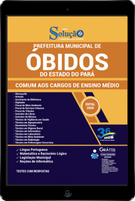 Apostila Prefeitura de Óbidos - PA em PDF - Comum aos Cargos de Ensino Médio - Imagem 1