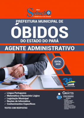 Apostila Prefeitura de Óbidos - PA - Agente Administrativo - Imagem 1