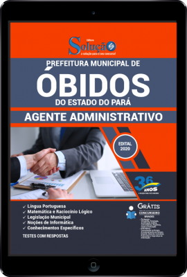 Apostila Prefeitura de Óbidos - PA em PDF - Agente Administrativo - Imagem 1