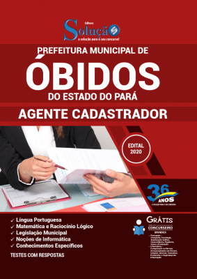 Apostila Prefeitura de Óbidos - PA - Agente Cadastrador - Imagem 1