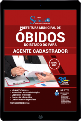 Apostila Prefeitura de Óbidos - PA em PDF - Agente Cadastrador - Imagem 1