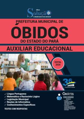 Apostila Prefeitura de Óbidos - PA - Auxiliar Educacional - Imagem 1