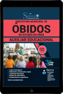 Apostila Prefeitura de Óbidos - PA em PDF - Auxiliar Educacional - Imagem 1