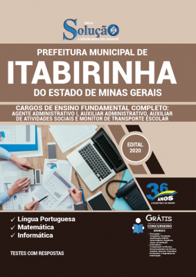 Apostila Prefeitura de Itabirinha - MG - Ensino Fundamental Completo: Agente Administrativo I, Auxiliar Administrativo, Auxiliar de Atividades Sociais e Monitor de Transporte Escolar - Imagem 1