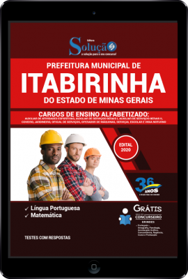 Apostila Prefeitura de Itabirinha - MG em PDF - Alfabetizado: Aux Atividades Esportivas, Aux Serviços Gerais I, Aux Serviços Gerais II, Coveiro, Jardineiro, Oficial de Serviços, Operador de Máquinas, Serviçal Escolar e Vigia Noturno - Imagem 1