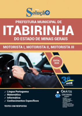 Apostila Prefeitura de Itabirinha - MG - Motorista I, Motorista II e Motorista III