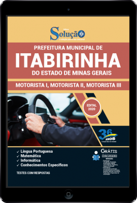 Apostila Prefeitura de Itabirinha - MG em PDF - Motorista I, Motorista II e Motorista III - Imagem 1