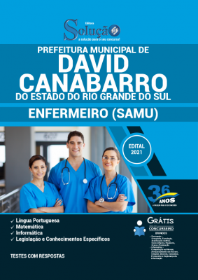 Apostila Prefeitura de David Canabarro - RS - Enfermeiro (SAMU) - Imagem 1