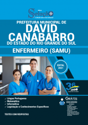 Capa Apostila Prefeitura de David Canabarro - RS - Enfermeiro (SAMU)