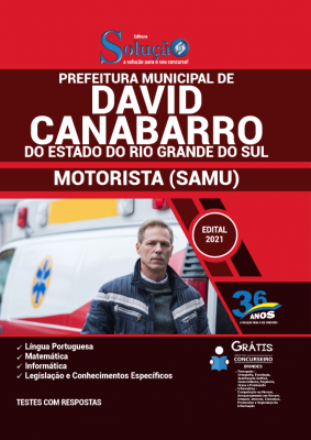 Apostila Prefeitura de David Canabarro - RS - Motorista (SAMU) - Imagem 1