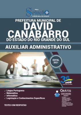 Apostila Prefeitura de David Canabarro - RS - Auxiliar Administrativo - Imagem 1