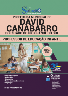 Apostila Prefeitura de David Canabarro - RS - Professor de Educação Infantil