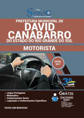 Apostila Prefeitura de David Canabarro - RS - Motorista - Imagem 1