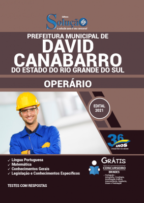 Apostila Prefeitura de David Canabarro - RS - Operário - Imagem 1