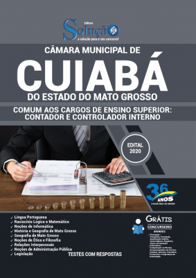 Apostila Câmara de Cuiabá - MT - Comum aos Cargos de Ensino Superior:  Contador e Controlador Interno - Imagem 1