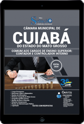 Apostila Câmara de Cuiabá - MT em PDF - Comum aos Cargos de Ensino Superior:  Contador e Controlador Interno - Imagem 1