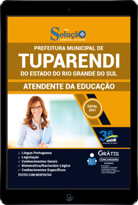 Apostila Prefeitura de Tuparendi - RS em PDF - Atendente da Educação - Imagem 1