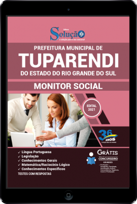 Apostila Prefeitura de Tuparendi - RS em PDF - Monitor Social - Imagem 1