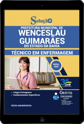 Apostila Prefeitura de Wenceslau Guimarães - BA em PDF - Técnico em Enfermagem - Imagem 1