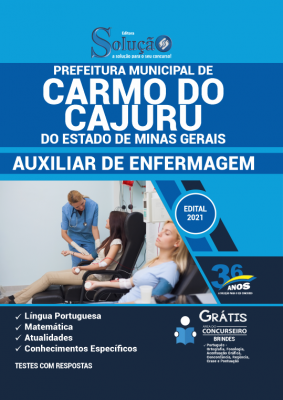 Apostila Prefeitura de Carmo do Cajuru - MG - Auxiliar de Enfermagem - Imagem 1