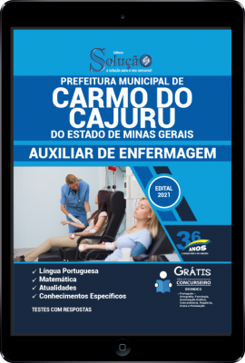 Apostila Prefeitura de Carmo do Cajuru - MG em PDF - Auxiliar de Enfermagem - Imagem 1