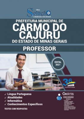 Apostila Prefeitura de Carmo do Cajuru - MG - Professor - Imagem 1