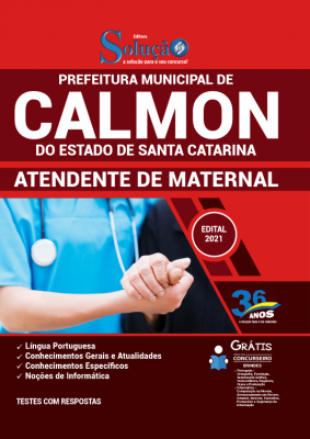 Apostila Prefeitura de Calmon - SC - Atendente de Maternal - Imagem 1