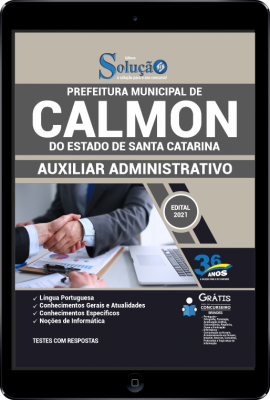 Apostila Prefeitura de Calmon - SC em PDF - Auxiliar Administrativo - Imagem 1