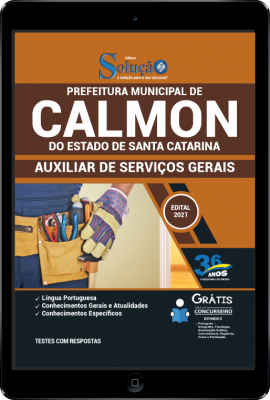 Apostila Prefeitura de Calmon - SC em PDF - Auxiliar de Serviços Gerais - Imagem 1