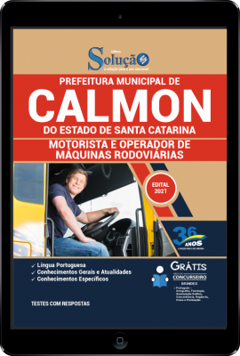 Apostila Prefeitura de Calmon - SC em PDF - Motorista e Operador de Máquinas Rodoviárias - Imagem 1