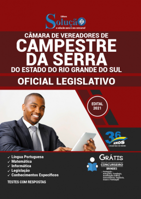 Apostila Câmara de Campestre da Serra - RS - Oficial Legislativo - Imagem 1