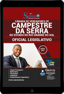 Apostila Câmara de Campestre da Serra - RS em PDF - Oficial Legislativo - Imagem 1