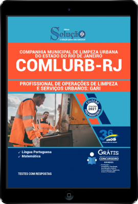 Apostila COMLURB-RJ em PDF - Profissional de Operações de Limpeza e Serviços Urbano: Gari - Imagem 1