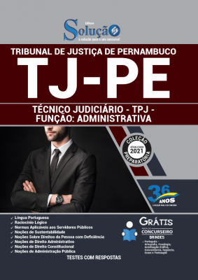 Apostila TJ-PE - Técnico Judiciário - TPJ - Função: Administrativa - Imagem 1