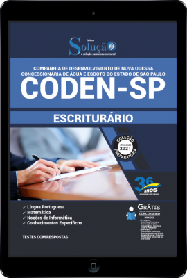 Apostila CODEN-SP em PDF - Escriturário - Imagem 1