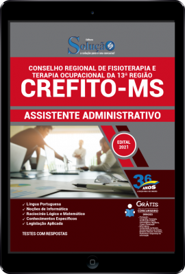 Apostila CREFITO-MS em PDF - Assistente Administrativo - Imagem 1