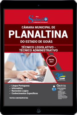 Apostila Câmara de Planaltina - GO em PDF - Técnico Legislativo - Técnico Administrativo - Imagem 1