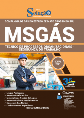 Apostila MSGÁS - Técnico de Processos Organizacionais - Segurança do Trabalho