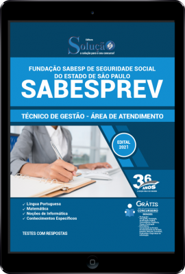 Apostila SABESPREV em PDF - Técnico de Gestão - Área de Atendimento - Imagem 1