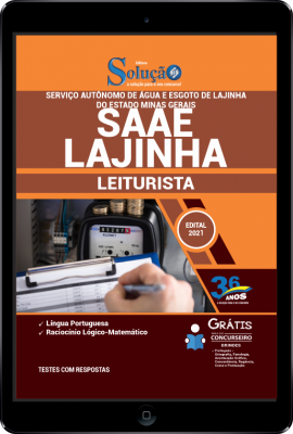 Apostila SAAE Lajinha - MG em PDF - Leiturista - Imagem 1