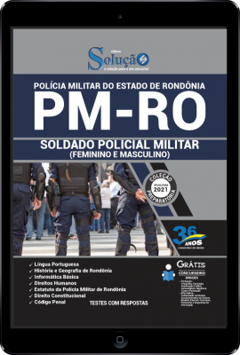 Apostila PM-RO em PDF - Soldado Policial Militar (Feminino e Masculino) - Imagem 1