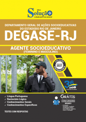 Apostila DEGASE-RJ - Agente Socioeducativo (Feminino e Masculino) - Imagem 2