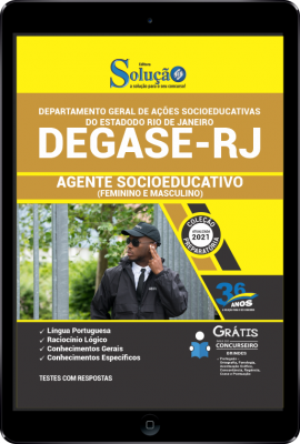 Apostila DEGASE-RJ em PDF - Agente Socioeducativo (Feminino e Masculino) - Imagem 1