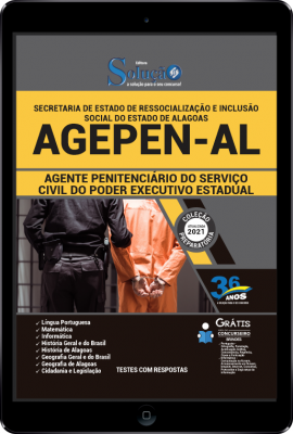 Apostila AGEPEN-AL em PDF - Agente Penitenciário do Serviço Civil do Poder Executivo Estadual - Imagem 1