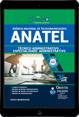 Apostila ANATEL em PDF - Técnico Administrativo - Especialidade: Administrativo - Imagem 1